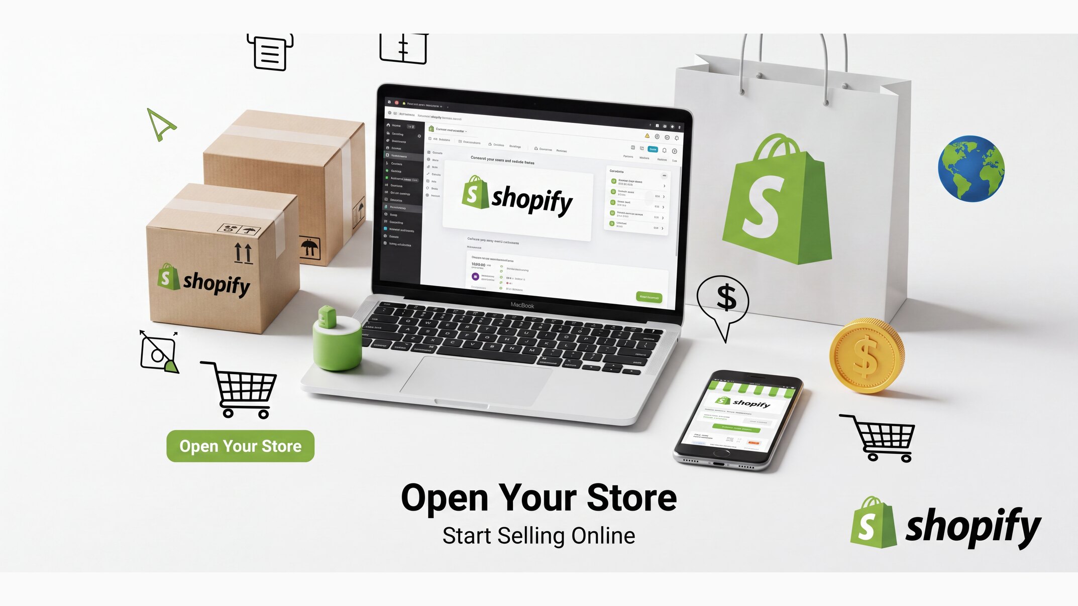 The AI Shopify Tool-Kit: a storefront being built out across desktop and mobile.